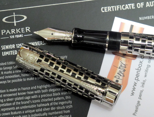 125th Anniversary Silver Parker Duofold pen.