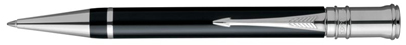 Black Duofold Platinum ballpoint pen.