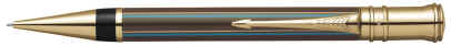 Chocolate Brown Pinstripe Parker Duofold pencil.