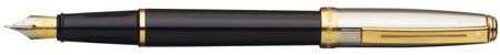Black lacquer and palladium Sheaffer Prelude fountain pen.